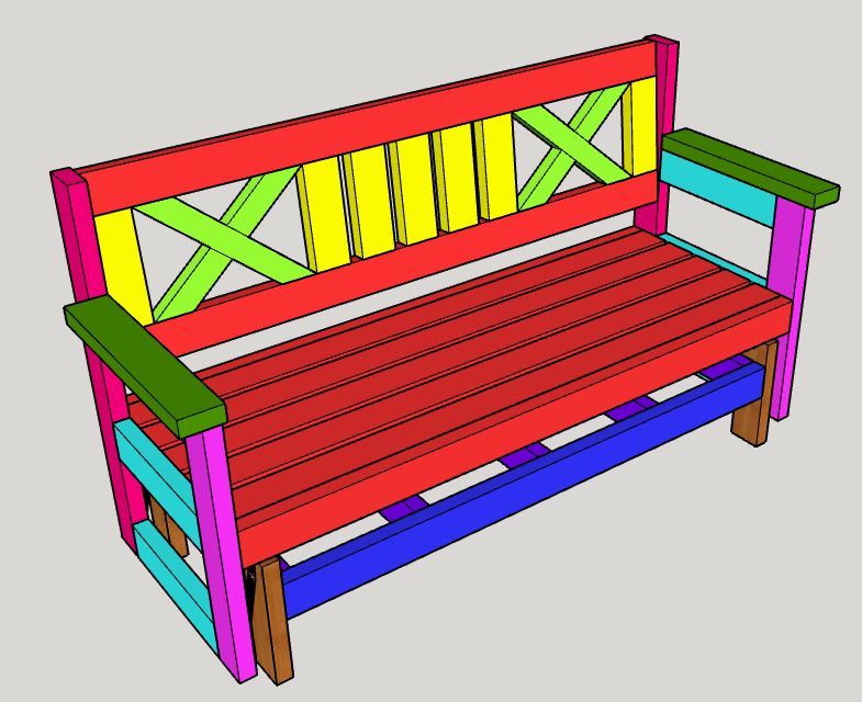 Farmhouse Outdoor Glider Bench – Buildsomething With Regard To Low Back Glider Benches (View 20 of 20)