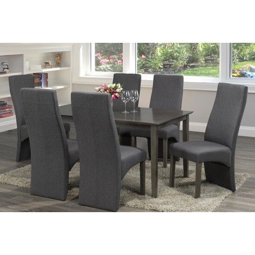 Fashionable Distressed Grey Finish Wood Classic Design Dining Tables In Distressed Grey Finish Wood Classic Design Dining Table Seats 6 (Photo 2 of 20)