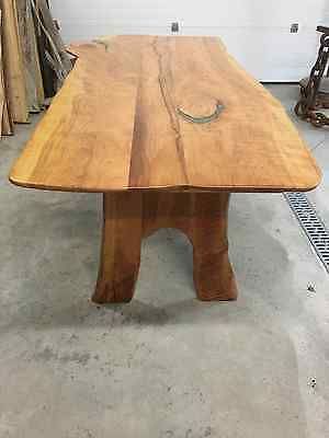 Fashionable Solid Slab Acacia Wood Dining Table 98" Long – $4,000.00 Throughout Acacia Dining Tables With Black Victor Legs (Photo 16 of 20)