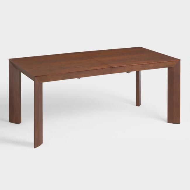 Favorite Wood Kitchen Dining Tables With Removable Center Leaf Throughout Mahogany Brown Wood Cade Extension Dining Tableworld (View 3 of 20)