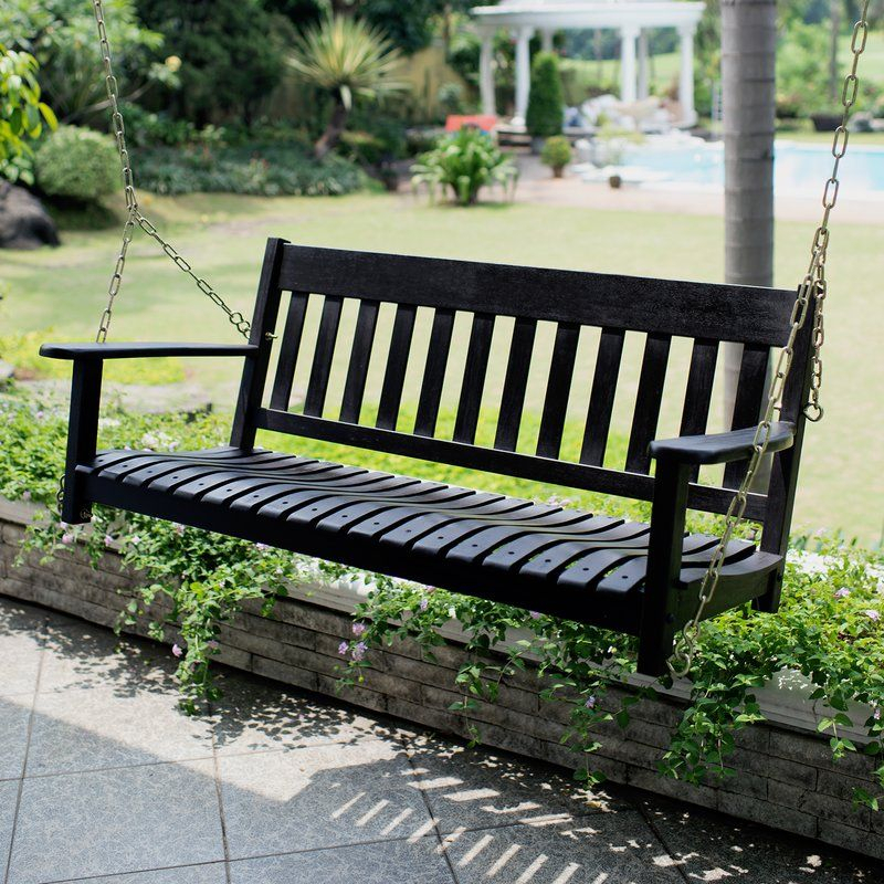 Fordyce Porch Swing In 2019 | Building/decorating Inside Casual thames Black Wood Porch Swings (Photo 1 of 20)