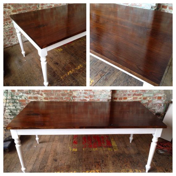 French Country Dining Table Walnut Stained Ash & White Oak For Widely Used Dining Tables With Stained Ash Walnut (View 1 of 20)