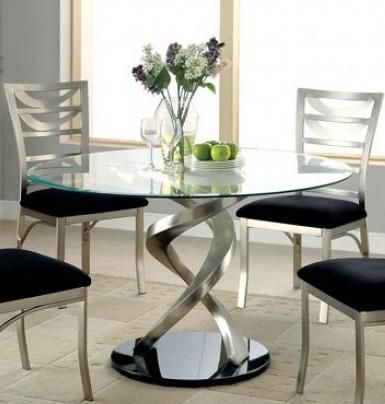 Furniture Of America Cm3729ttable Intended For Well Liked Round Dining Tables With Glass Top (Photo 8 of 20)