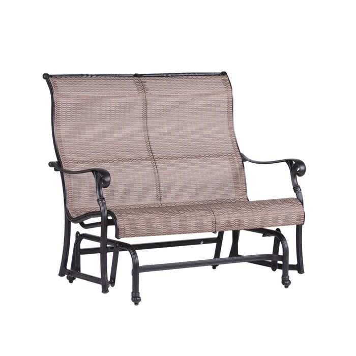 Germano Double Glider Bench With Cushion For Glider Benches With Cushion (View 2 of 20)