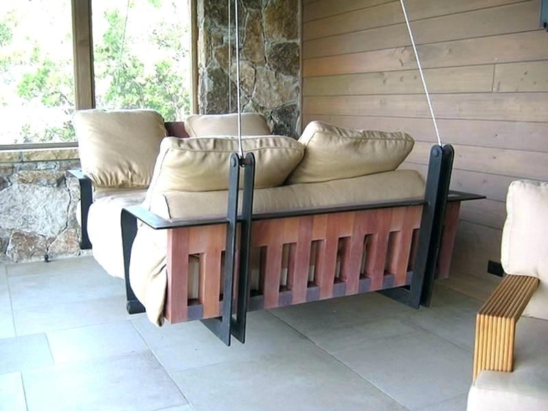 Hanging Porch Swing Hardware Home Depot Wood Bench Patio Inside Hardwood Hanging Porch Swings With Stand (View 14 of 20)