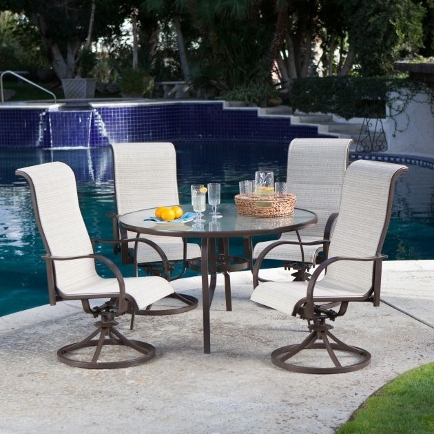 High Back Swivel Rocker Patio Chairs Coral Coast Del Rey With Sling High Back Swivel Chairs (View 16 of 20)