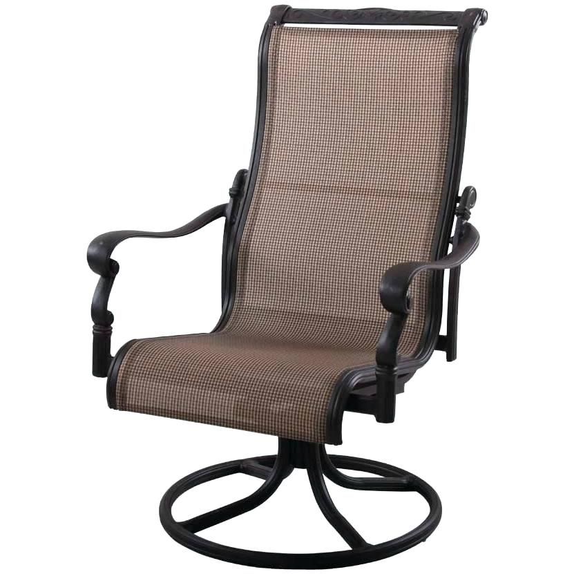 High Chair Patio Furniture – Bensonandsons.co Regarding Sling High Back Swivel Chairs (Photo 7 of 20)