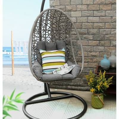 Hobbs Outdoor Wicker Plastic Tear Porch Swing With Stand In For Outdoor Wicker Plastic Tear Porch Swings With Stand (View 2 of 20)