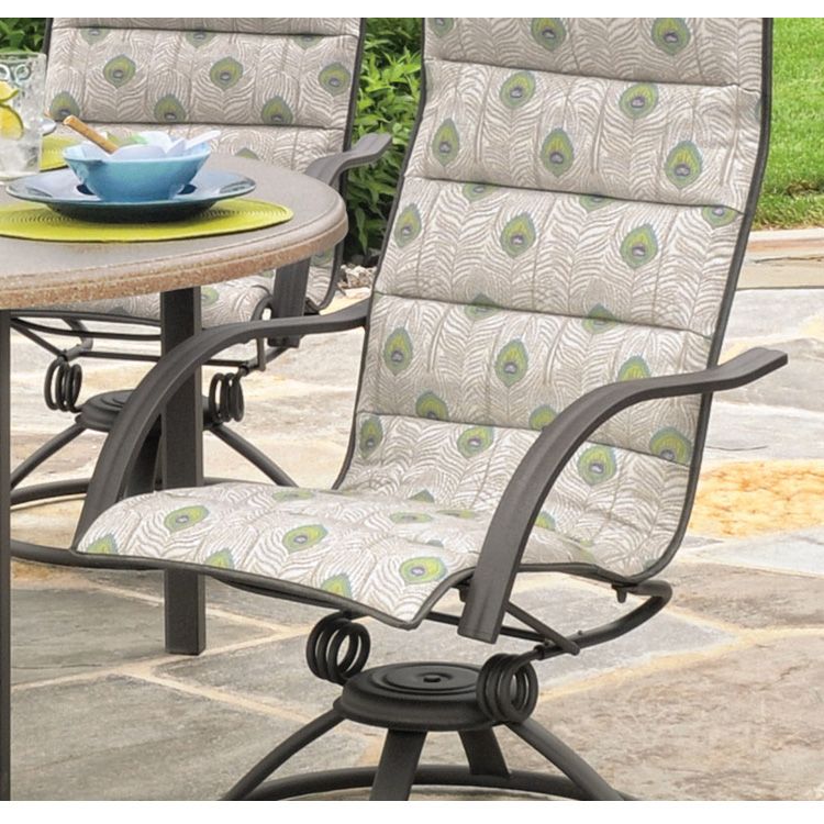 Homecrest Palisade Sling High Back Patio Swivel Rocker Intended For Sling High Back Swivel Chairs (View 9 of 20)