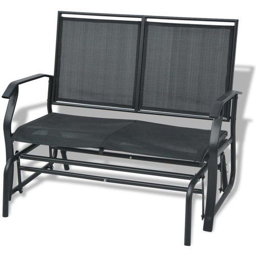 Lynton Garden Steel And Fabric Glider Bench In 2019 Intended For Outdoor Fabric Glider Benches (Photo 2 of 20)