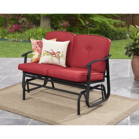 Featured Photo of 2024 Best of Outdoor Loveseat Gliders with Cushion