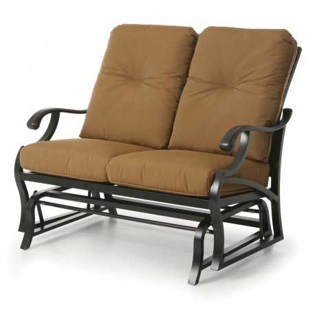 Mallin Volare Double Glider – Fife Bark Outdoor Furniture In Aluminum Outdoor Double Glider Benches (View 17 of 20)
