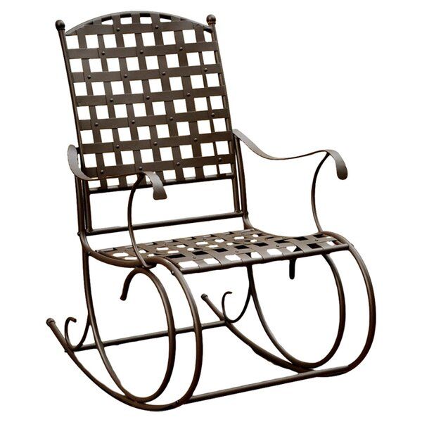 Metal Patio Rocking Chairs With Outdoor Swing Glider Chairs With Powder Coated Steel Frame (View 19 of 20)