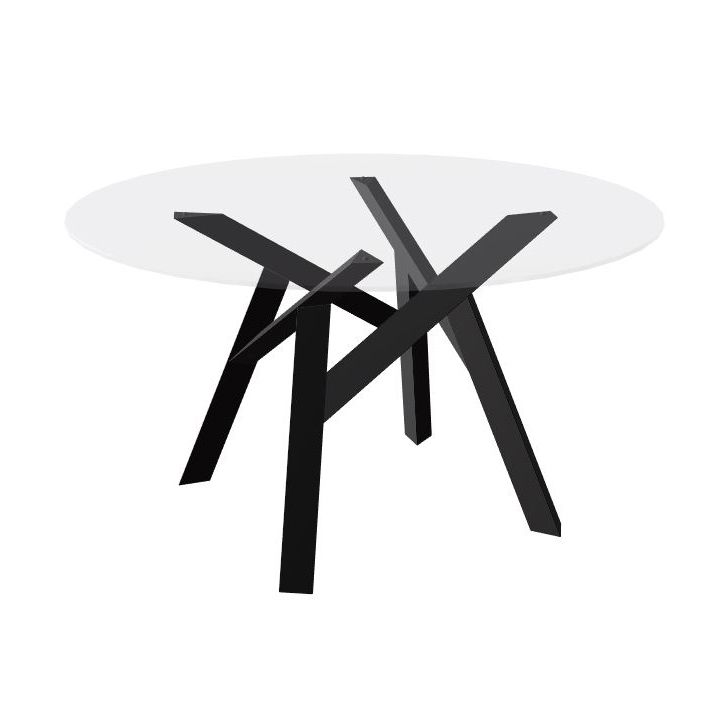 Most Recently Released Round Dining Tables With Glass Top With Calligaris Jungle Round Dining Table – Transparent Glass Top (View 15 of 20)