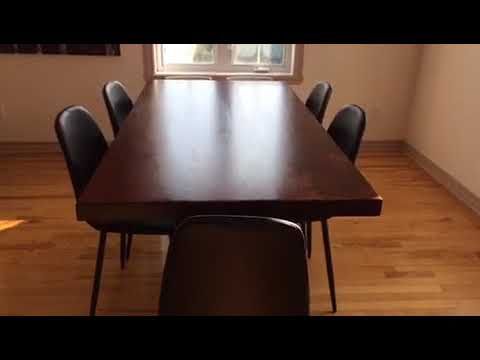 Most Recently Released Straight Cut Acacia Dining Table With Black X Legs/honey Walnut In Acacia Dining Tables With Black Legs (View 19 of 20)