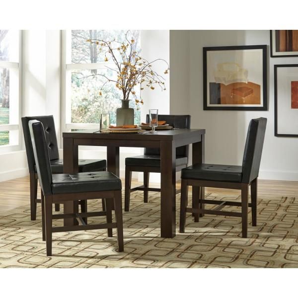Most Up To Date Transitional 4 Seating Square Casual Dining Tables With Regard To Athena Dark Chocolate Square Dining Table (Photo 7 of 20)