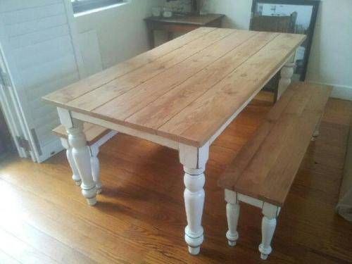 Newest Rustic Pine Small Dining Tables Throughout Rustic Pine Dining Table Bench Pine Dining Table Dining (View 6 of 20)