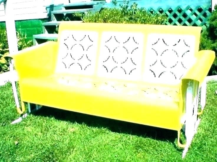 Old Metal Gliders – Urbanarea.co Inside Outdoor Retro Metal Double Glider Benches (Photo 20 of 20)