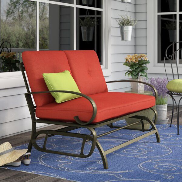 Outdoor Glider Bench Cushions | Wayfair (View 5 of 20)