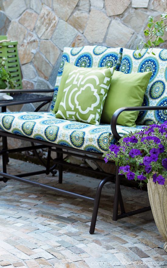 Featured Photo of 20 Best Ideas Glider Benches with Cushions