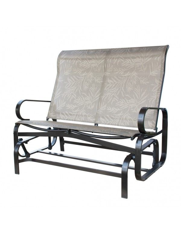 Outdoor Patio Glider Bench Double 2 Person Rocking Porch For Loveseat Glider Benches (Photo 5 of 20)