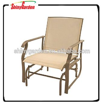 Outdoor Patio Single Seat Swing Bench Glider Rocking Chair – Buy Patio  Glider Bench Swing,patio Glider Rocking Chairs,single Seat Swing Chair  Product Inside Outdoor Patio Swing Glider Bench Chair S (Photo 17 of 20)