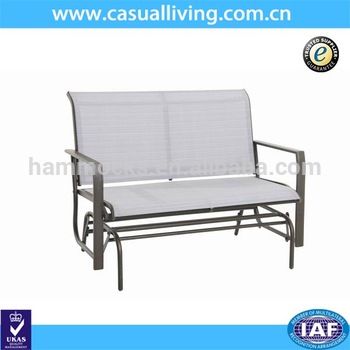 Outdoor Patio Swing Steel Love Glider Bench,4 Feet,teslin – Buy Glider  Rocking Chair,love Glider,glider Rocker Product On Alibaba Within Steel Patio Swing Glider Benches (Photo 2 of 20)