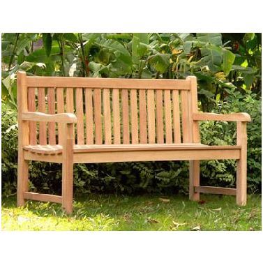 Outdoor Teak Wooden Garden Bench Seat In 3 Sizes Intended For Wood Garden Benches (Photo 7 of 20)