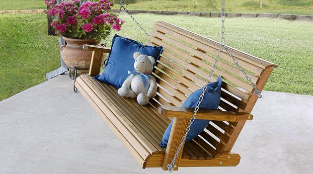 Outdoor Wood Furniture, Outdoor Patio Furniture, Deck Throughout Low Back Glider Benches (View 14 of 20)