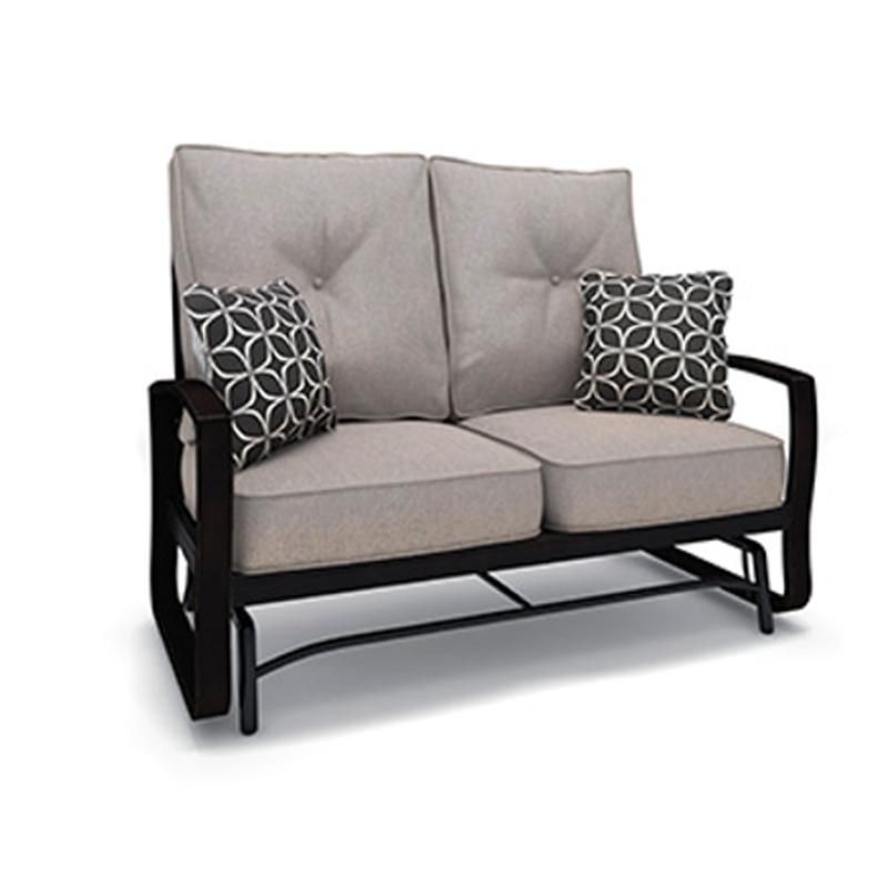 P414 835 Ashley Furniture Castle Island Loveseat Glider With Cushion Pertaining To Loveseat Glider Benches With Cushions (Photo 20 of 21)