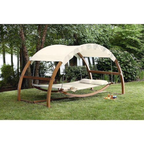 Patio Day Bed Lounge Swing Garden Lawn Yard Pool Outdoor Throughout Garden Leisure Outdoor Hammock Patio Canopy Rocking Chairs (Photo 19 of 20)