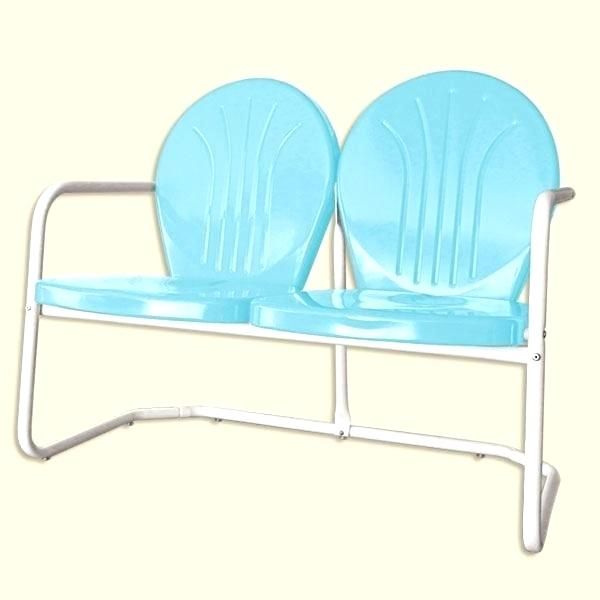 Patio Double Glider – Sigpot In Outdoor Retro Metal Double Glider Benches (Photo 4 of 20)