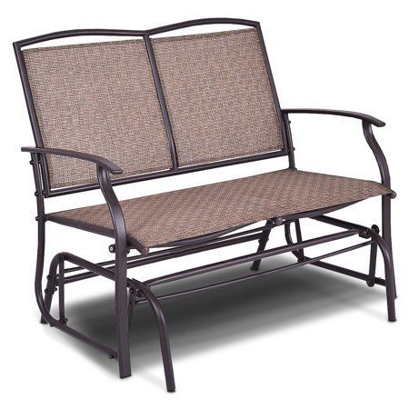 Patio & Garden | Outdoor Glider Chair, Patio Glider, Outdoor Throughout Loveseat Glider Benches (View 10 of 20)