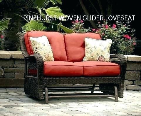 Patio Glider Cushions – Sigpot Intended For Outdoor Loveseat Gliders With Cushion (View 14 of 20)