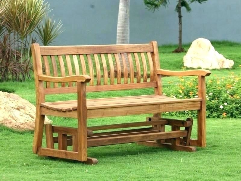 Polywood Glider Bench – Hustlechat.co With Teak Outdoor Glider Benches (Photo 11 of 20)