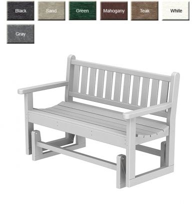 Polywood® Traditional Glider Bench In Traditional Glider Benches (Photo 1 of 20)