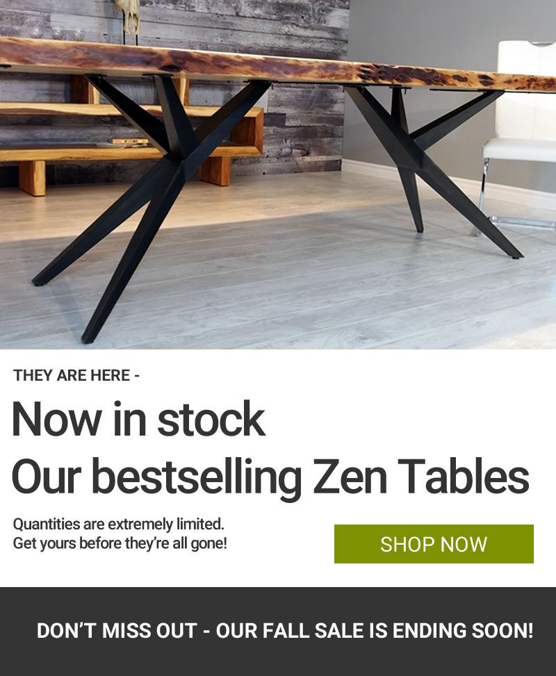 Popular Acacia Dining Tables With Black Victor Legs Within ▷ Zen Dining Tables Are Back In Stock! • Modern Furniture (View 6 of 20)