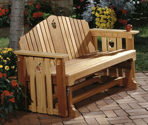 Porch Glider, Bench Woodworking Plan, Outdoor Furniture Pertaining To Hardwood Porch Glider Benches (View 5 of 20)