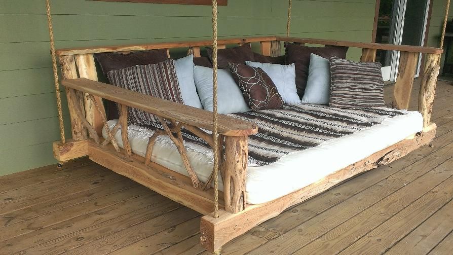 Porch Swing Beds|planters And Benches|morganton, Nc In Outdoor Porch Swings (View 14 of 20)