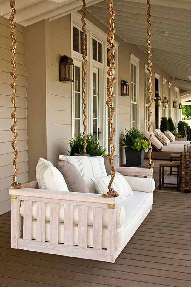 Porch Swings | Terrassen Design, Terrassengestaltung Und In Outdoor Porch Swings (Photo 1 of 20)