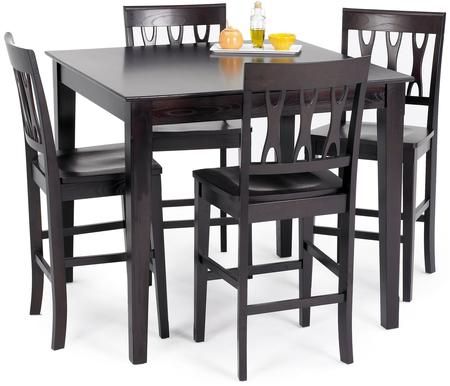 Preferred New Classic Home Furnishings 040605012 With Espresso Finish Wood Classic Design Dining Tables (View 7 of 20)