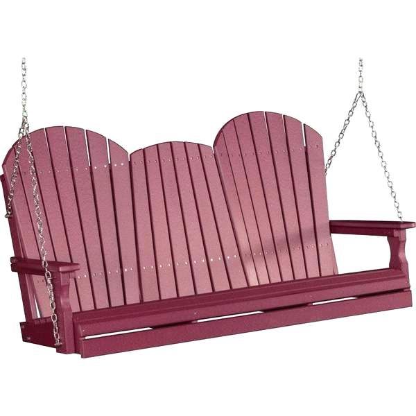 Recycled Plastic Porch Swing – Pomicultura Inside Plain Porch Swings (View 16 of 20)