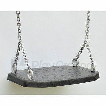 Rubber Seat (large) With Hot Dipped Galvanised Chain, Swing Pertaining To Swing Seats With Chains (Photo 1 of 20)