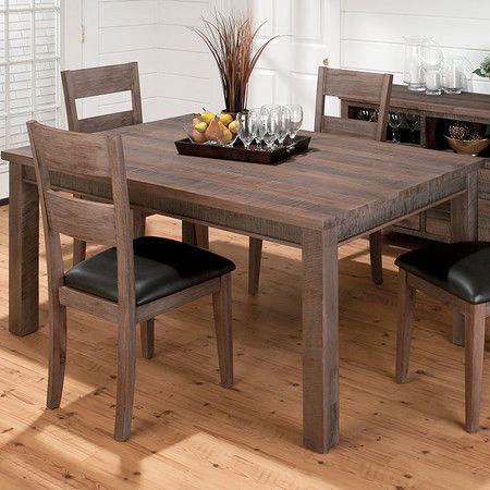 Showcasing A Driftwood Finish And Planked Design, This Within Well Liked Transitional Driftwood Casual Dining Tables (View 19 of 20)