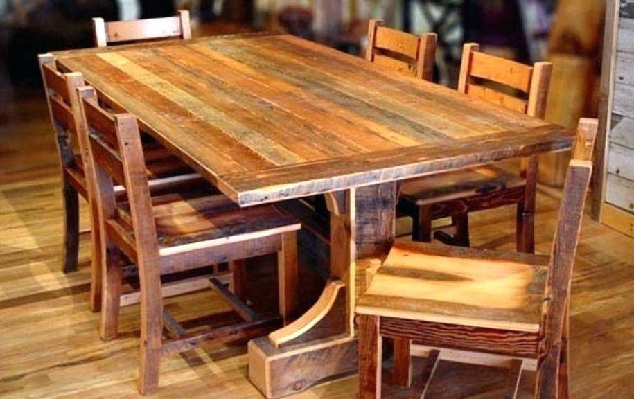 Small Round Dining Tables With Reclaimed Wood With Regard To Recent Appealing Small Reclaimed Wood Dining Table Round Kitchen (View 19 of 20)