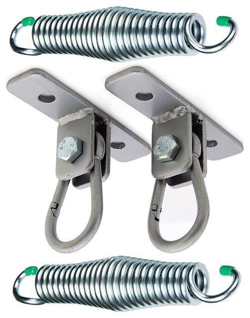 Snap Hook Hangers And Springs Porch Swing Hanging Kit Intended For 2 Person Hammered Bronze Iron Outdoor Swings (Photo 20 of 20)