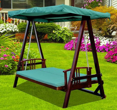 Swing Swing Swing! 3 Seater Wooden Garden Swing Chair Seat Inside 3 Seater Swings With Frame And Canopy (Photo 2 of 20)
