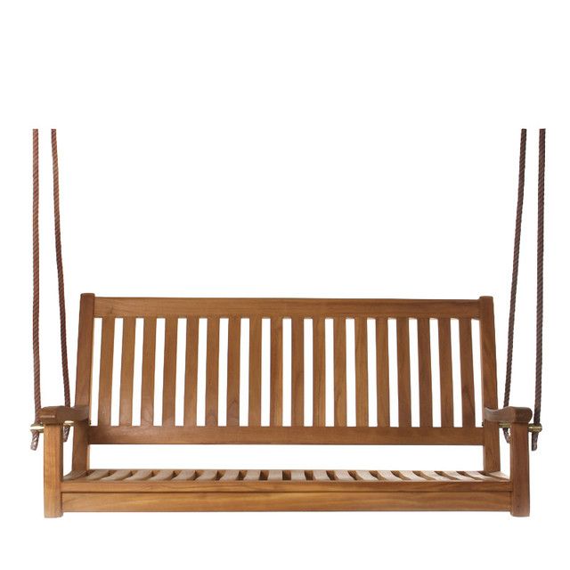 Featured Photo of 20 Collection of Teak Porch Swings