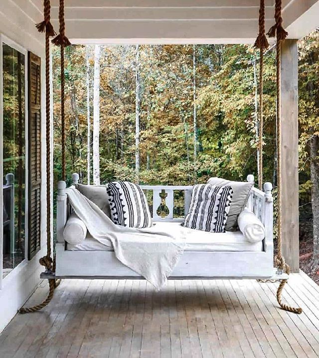 The Best Front Porch Swing Styled Beautifully With Gorgeous With Patio Hanging Porch Swings (Photo 6 of 20)