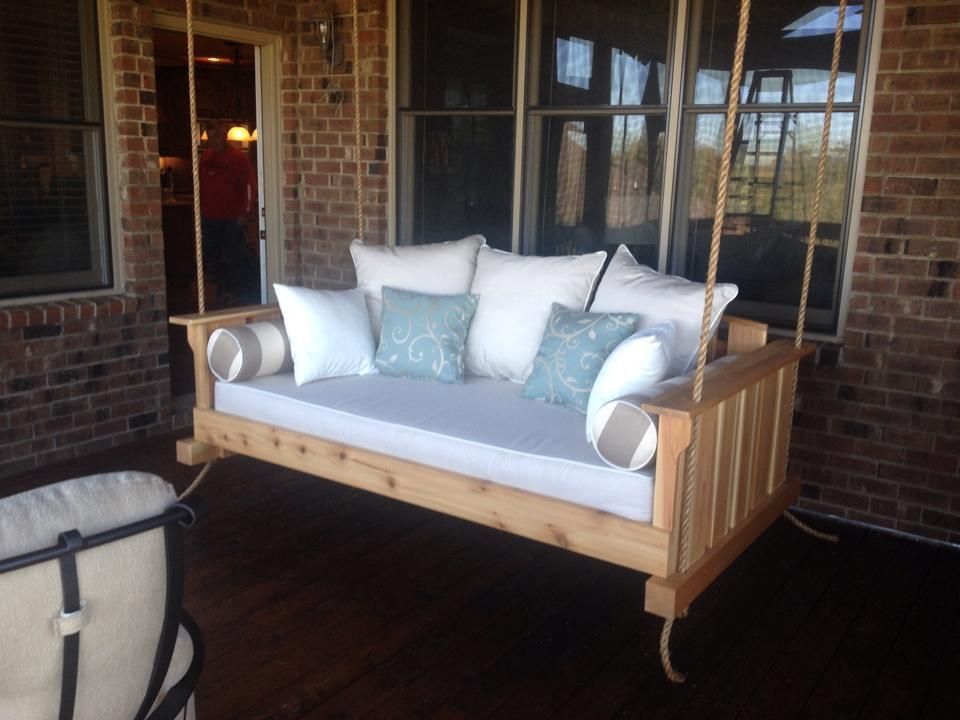 The Chalet View Porch Swing Bed | Porch Bed, Porch Swing, Porch With Regard To Hanging Daybed Rope Porch Swings (Photo 4 of 20)